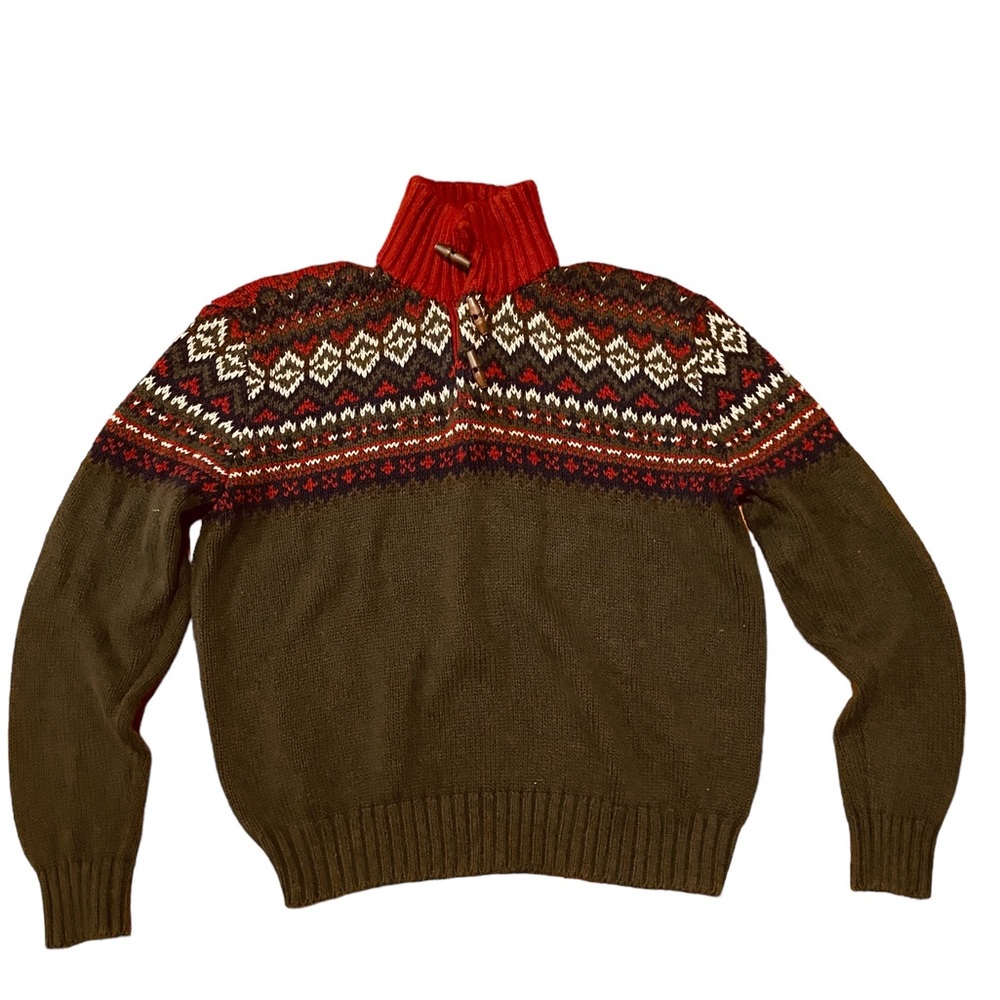Polo by Ralph Lauren men’s zip neck sweater sz (XL)